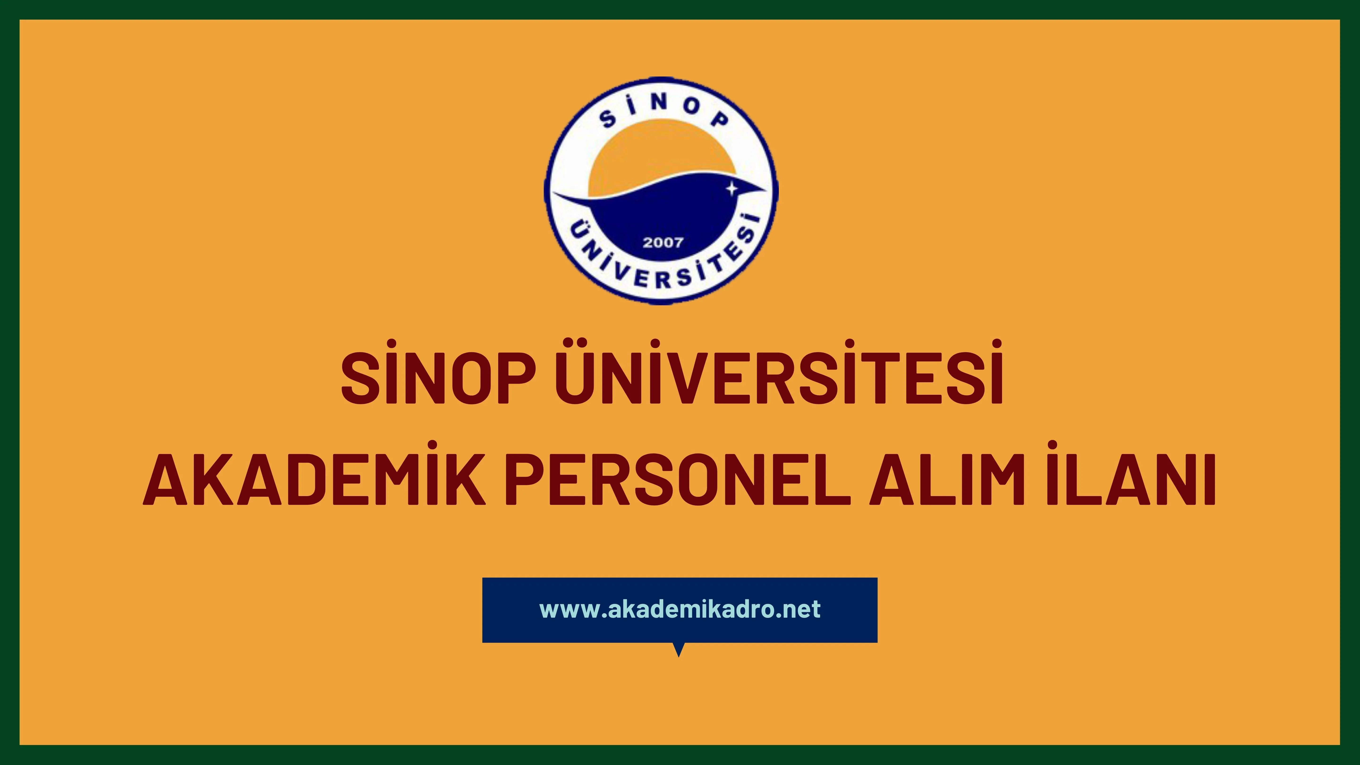 Sinop Üniversitesi 4 akademik personel alacak