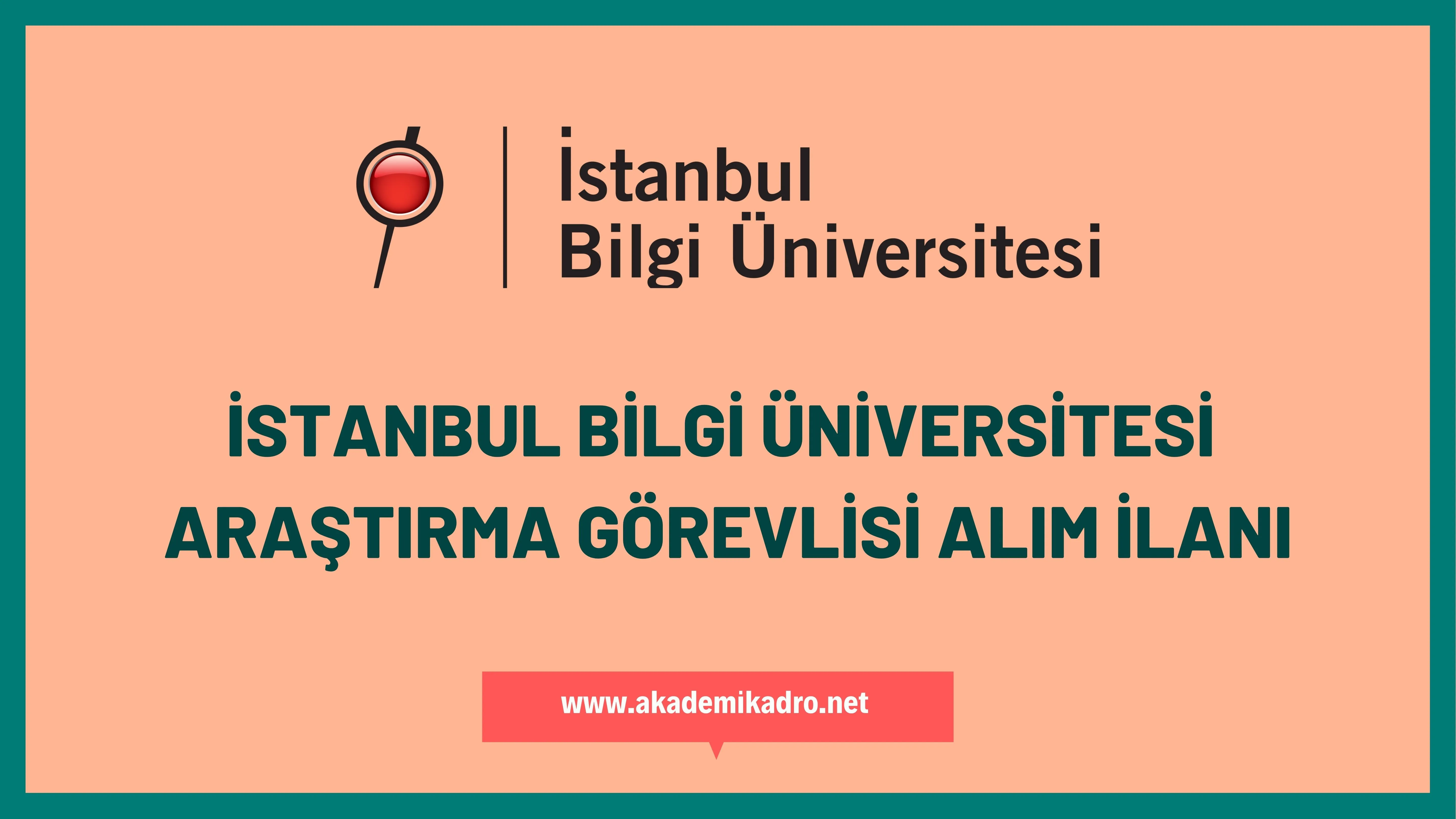 İstanbul Bilgi Üniversitesi 3 Araştırma görevlisi alacak.