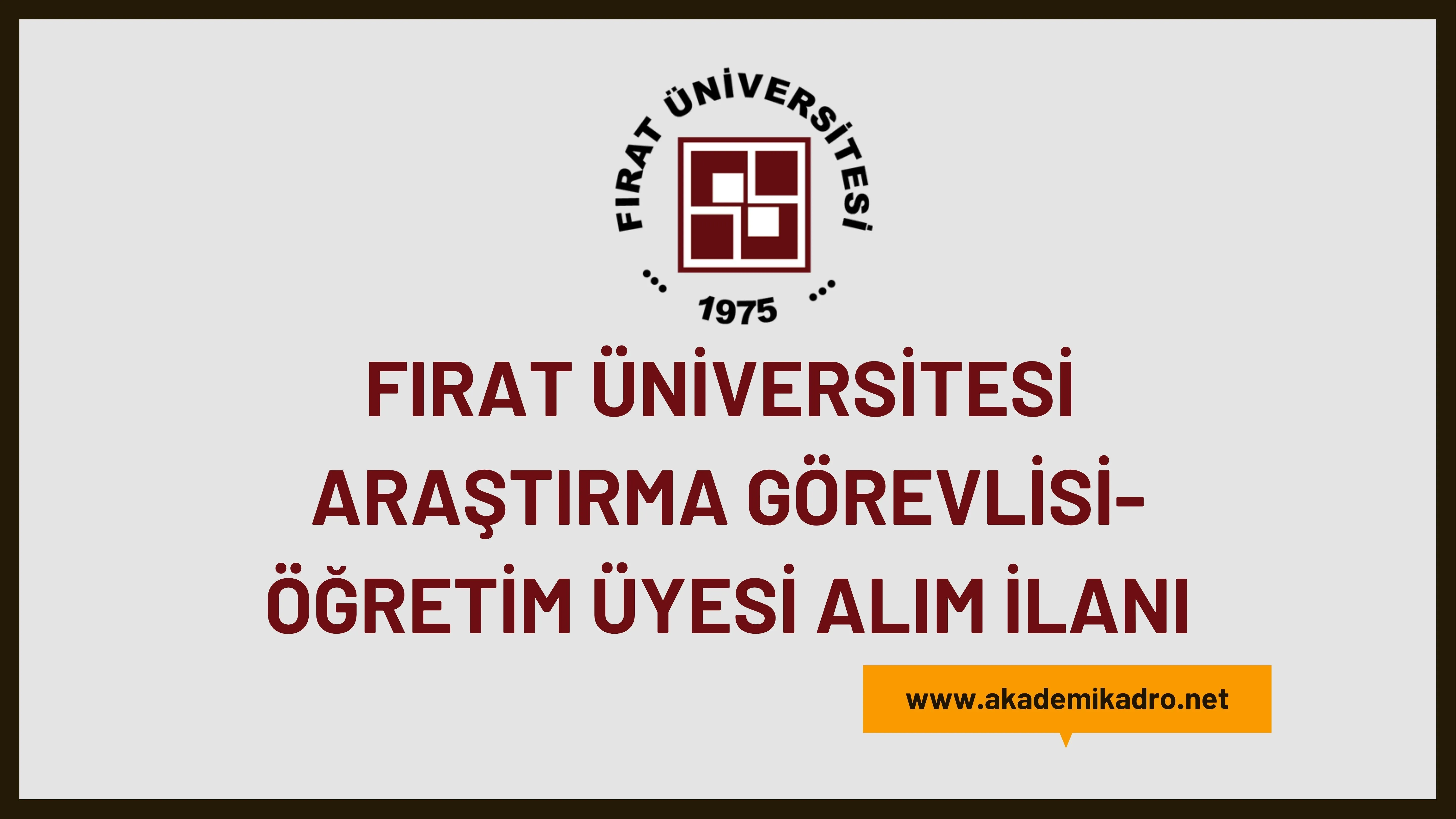 Fırat Üniversitesi birçok alandan 8 Araştırma görevlisi ve 83 Öğretim üyesi alacak.