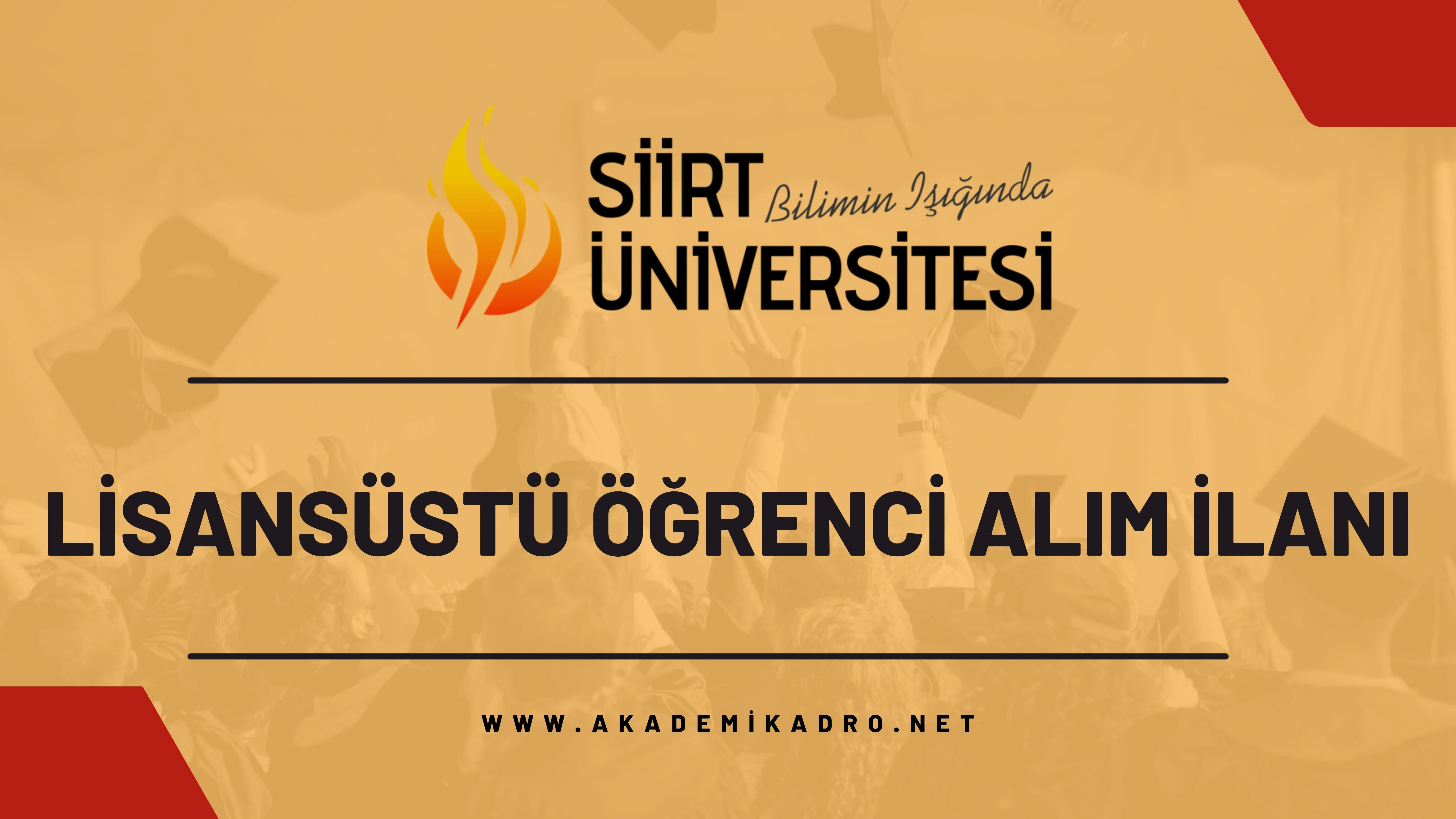 Siirt Üniversitesi 2023-2024 bahar döneminde lisansüstü programlara öğrenci alacaktır.