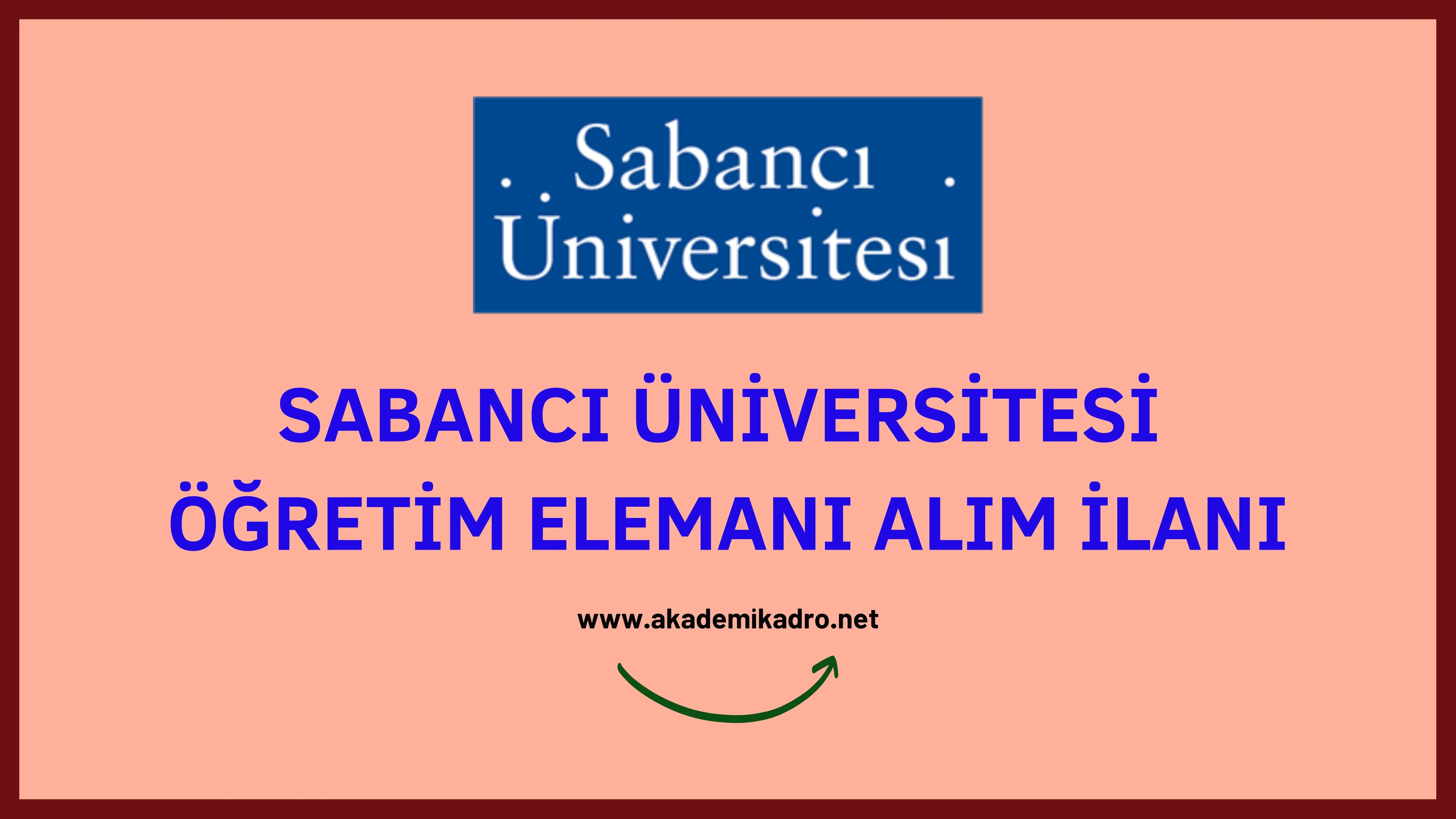 Sabancı Üniversitesi 2 Araştırma görevlisi alacak. Son başvuru tarihi 30 Aralık 2022.