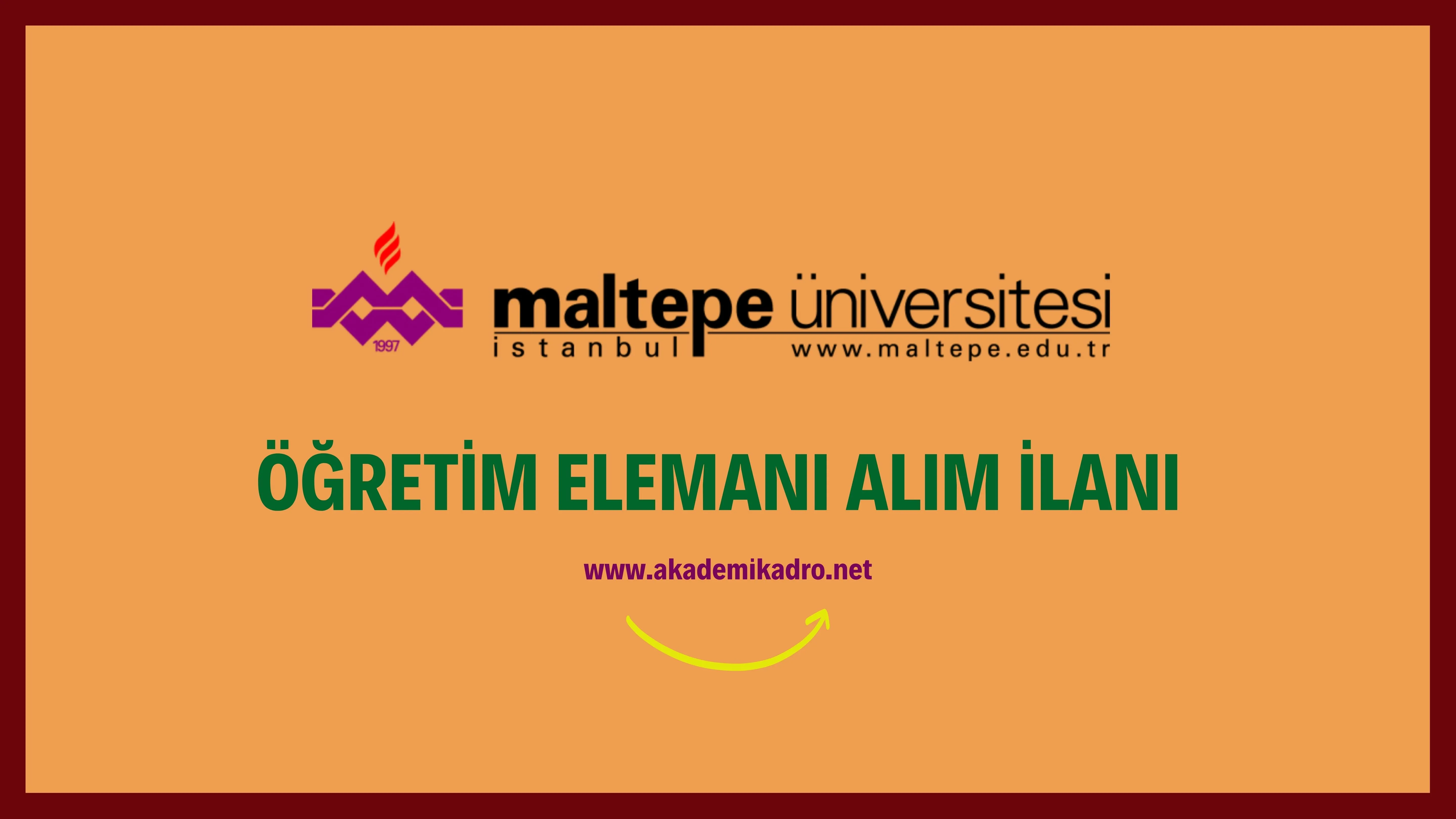 Maltepe Üniversitesi 15 Araştırma görevlisi, 3 Öğretim Görevlisi ve 38 Öğretim üyesi alacaktır. Son başvuru tarihi 07 Nisan 2023