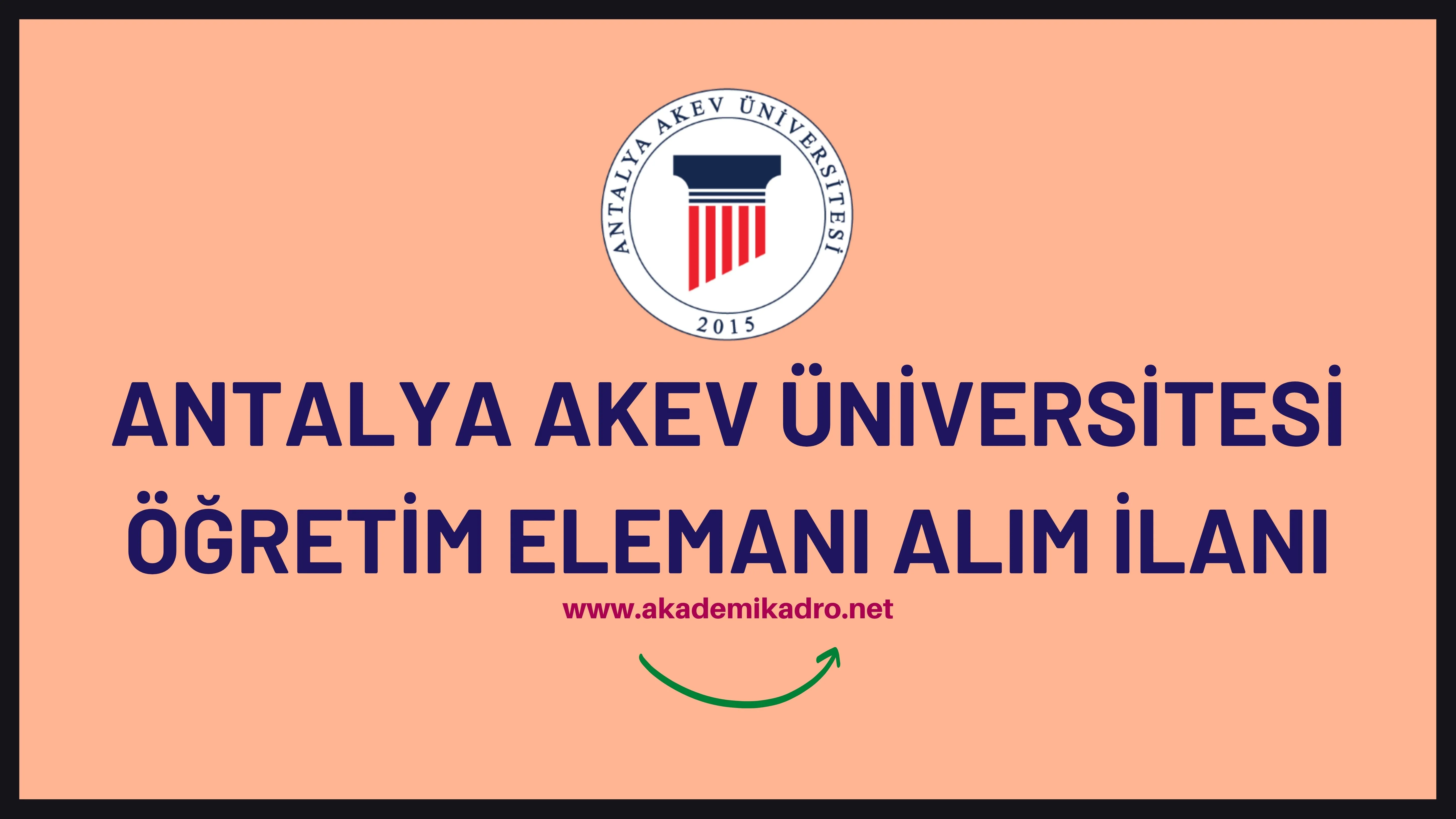 Antalya Akev Üniversitesi 13 Öğretim üyesi, 10 Öğretim görevlisi ve 2 Araştırma görevlisi alacaktır. Son başvuru tarihi 08 Kasım 2022