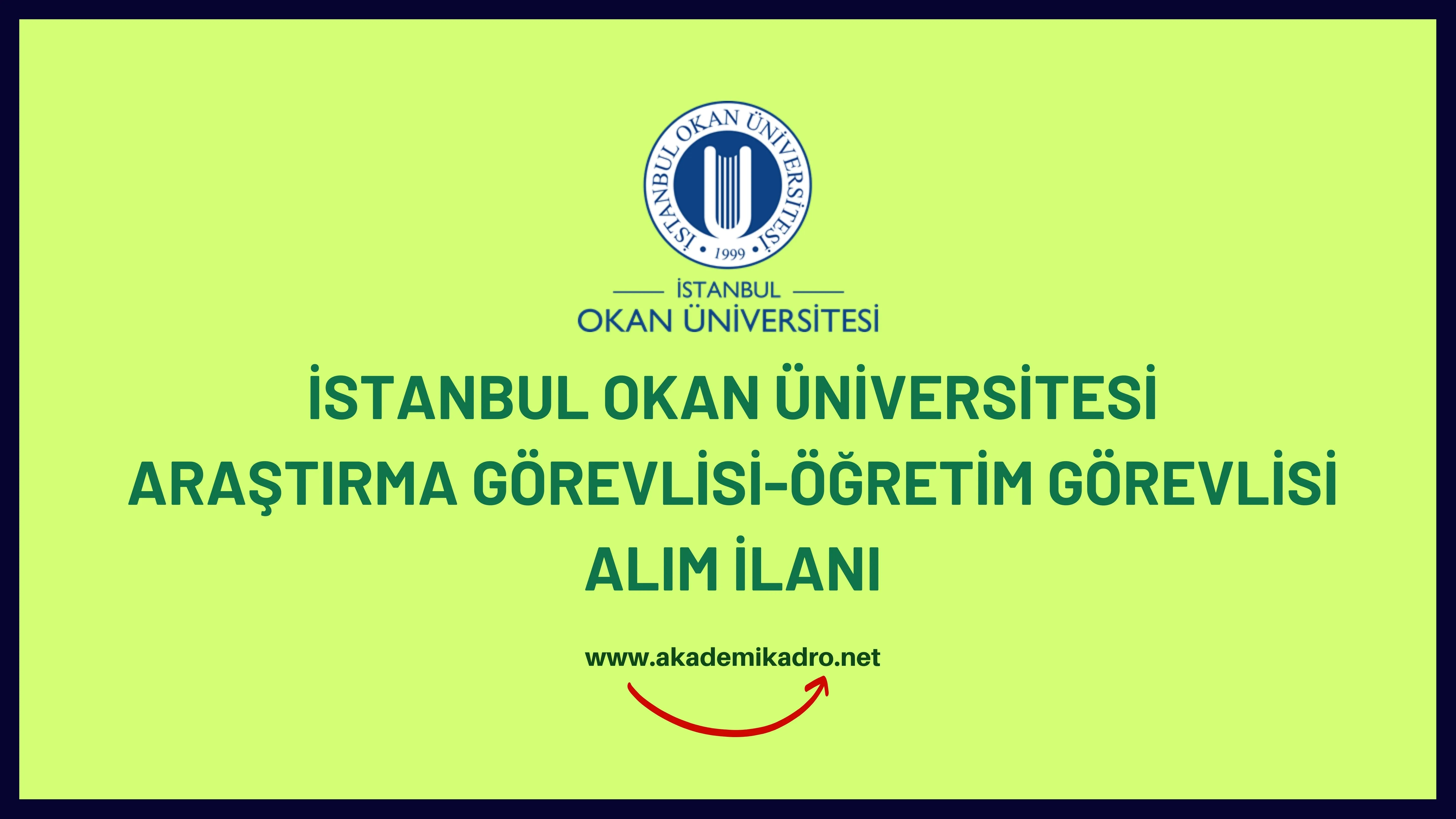 İstanbul Okan Üniversitesi Araştırma görevlisi, öğretim görevlisi ve çok sayıda öğretim üyesi alacaktır. Son başvuru tarihi 20 Kasım 2023