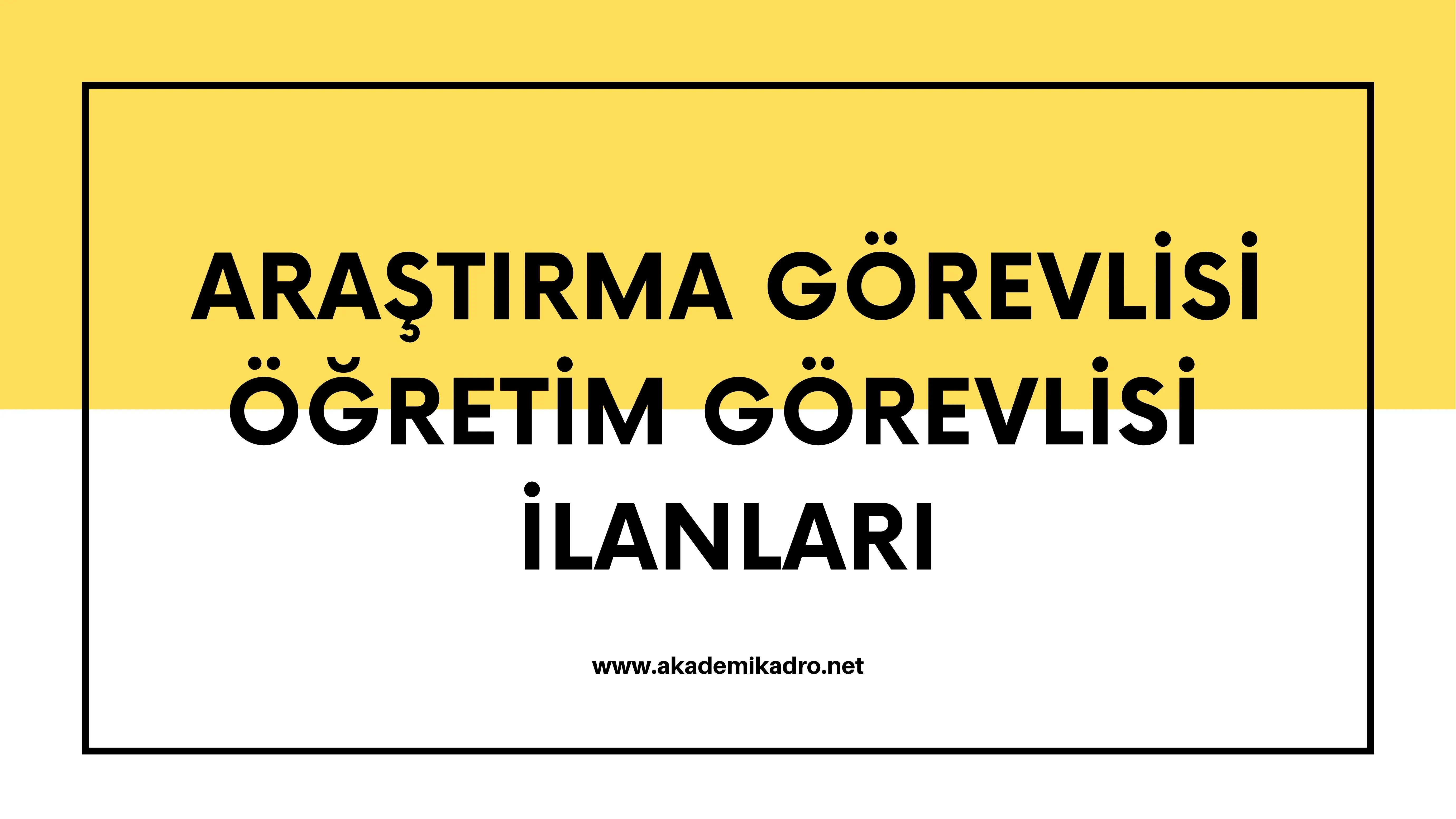 Üniversitelerin Araştırma görevlisi ve Öğretim görevlisi ilanlarına bu linkten ulaşabilirsiniz.