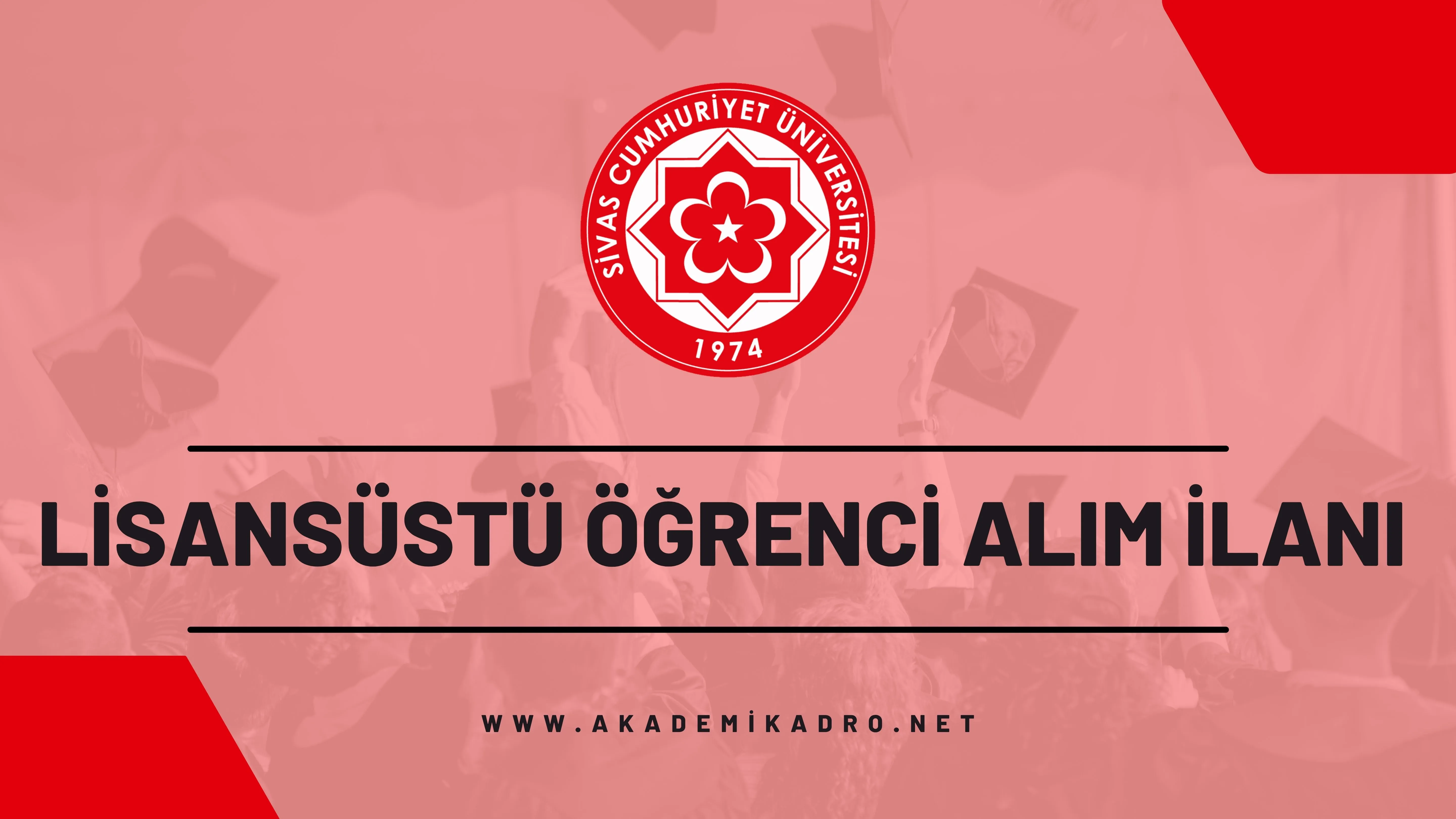 Sivas Cumhuriyet Üniversitesi 2023-2024 bahar döneminde lisansüstü programlara öğrenci alacaktır.