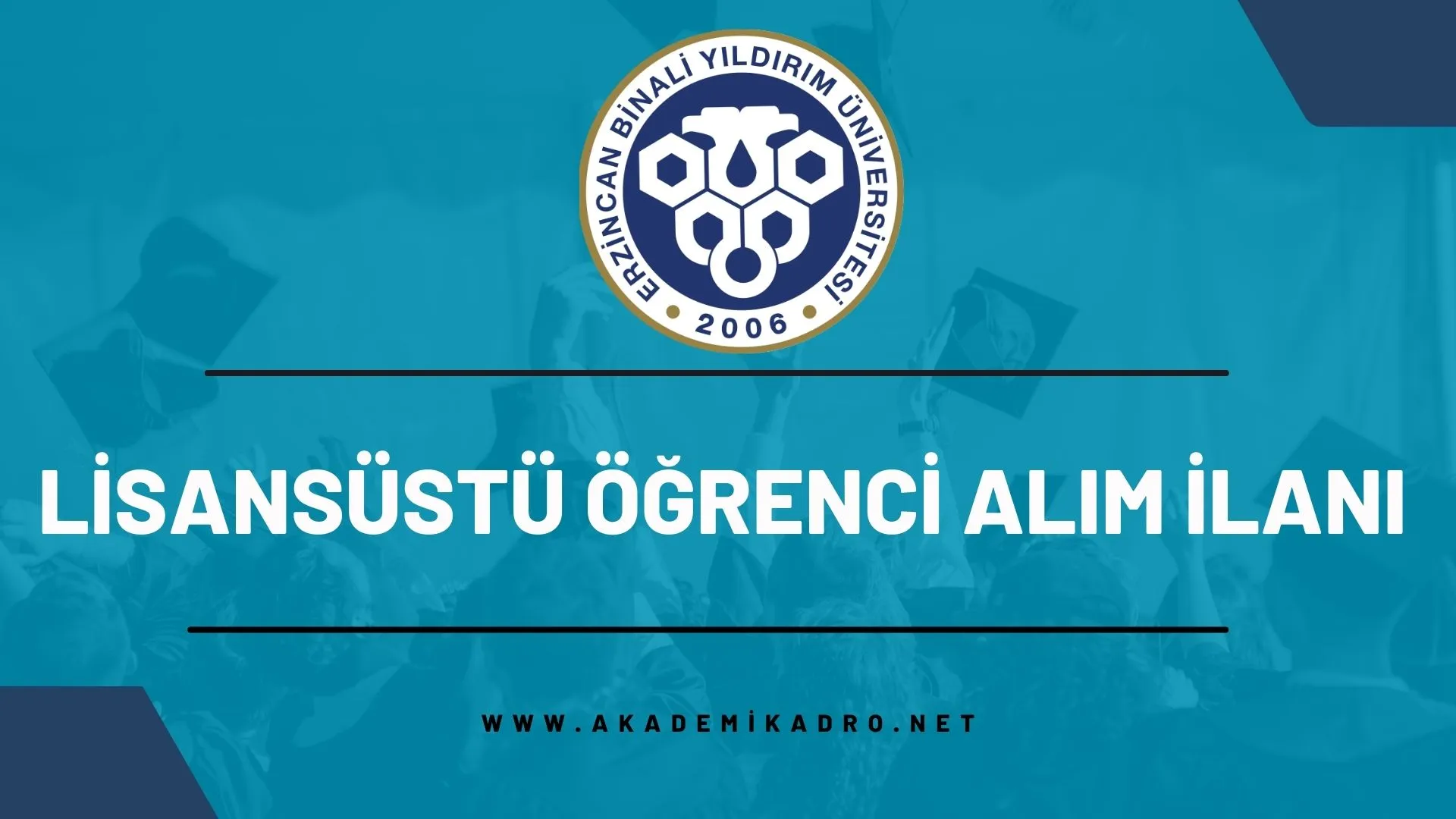 Erzincan Binali Yıldırım Üniversitesi 2023-2024 Güz döneminde lisansüstü programlara öğrenci alacaktır.